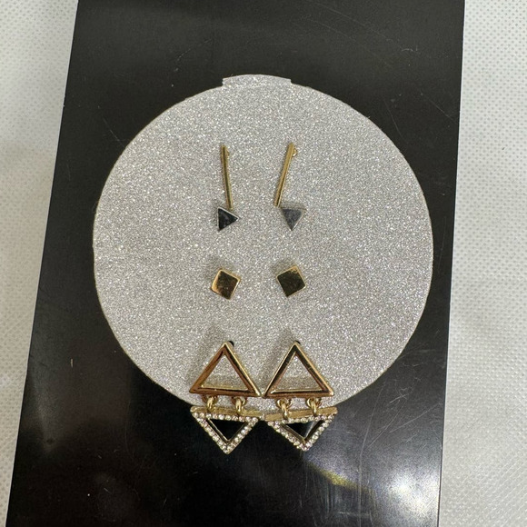 Source Unknown Jewelry - SET OF 4 NEW Earrings - 3 Pair of Studs, 1 Pair Little Dangles